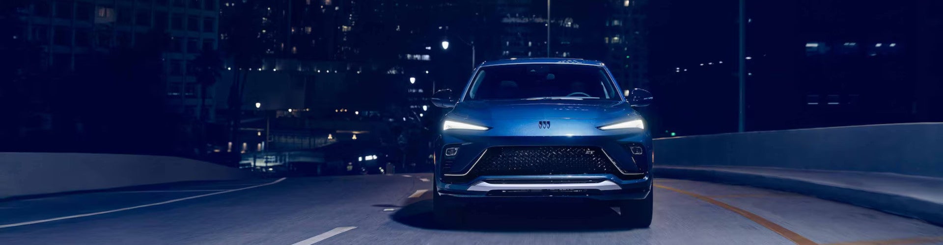 2026 Buick Envista driving in the nighttime